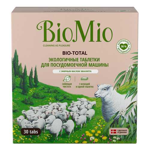 Таблетки для посудомоечной машины BioMio bio-total 30 штук в Тогас