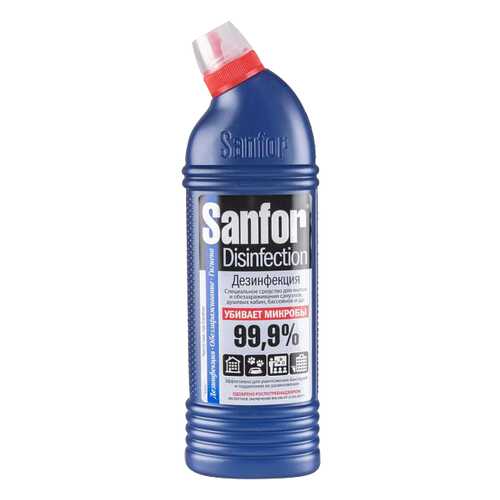 Средство для мытья Sanfor дезинфекция для санузлов, душевых кабин, бассейнов 750 г в Тогас