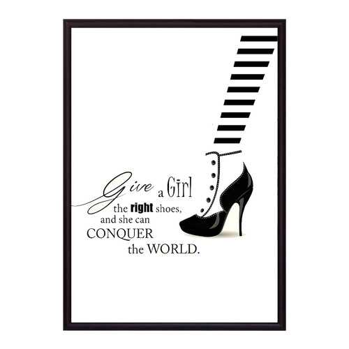 Постер в рамке Модная обувь 30х40 см в Тогас