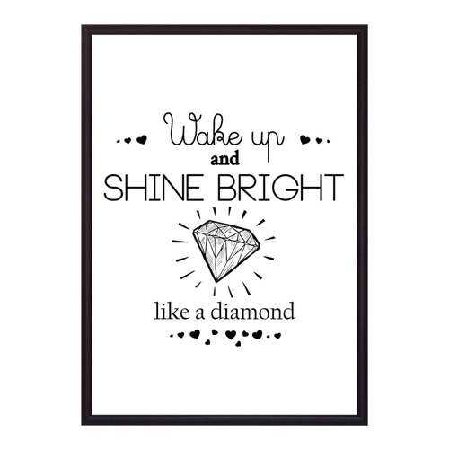 Постер в рамке Shine bright! 21х30 см в Тогас