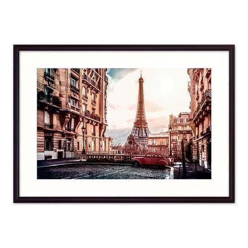 Постер в рамке Закат в Париже 40х60 см в Тогас