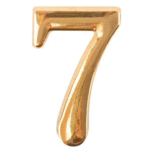 Цифра для обозначения номера квартиры, металлическая Золото 7, 67297 в Тогас