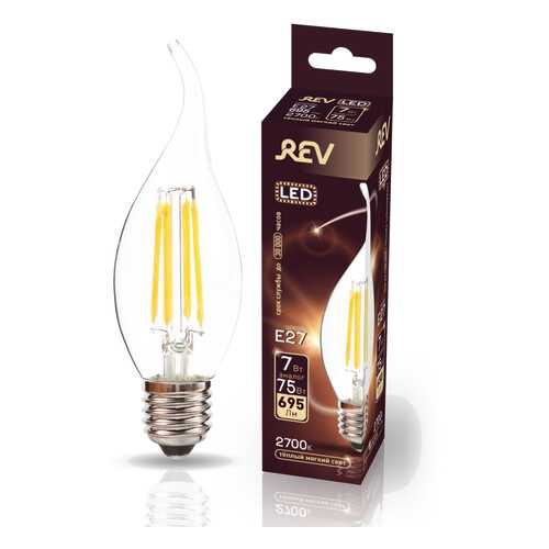 Лампа светодиодная REV FILAMENT FC37 E27 7W, 2700K, DECO Premium в Тогас