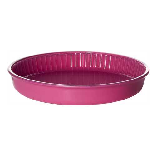 Посуда для СВЧ круглая 32 см, стекло (розовый) 59014P в Тогас