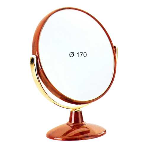 Косметическое зеркало Janeke Настольное D170 коричневое в Тогас